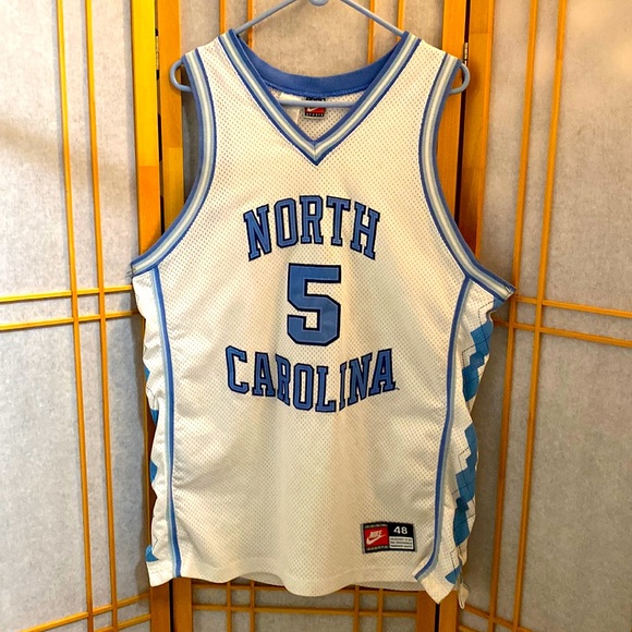 Nike Sports Shirts Vintage Nike North Carolina 5 Basketball Jersey